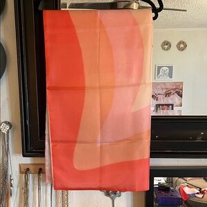 Vibrant Vintage Made In France Silk Scarf